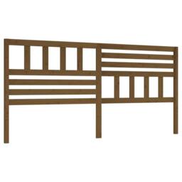 Berkfield Home Bed Headboard Honey Brown 206x4x100 cm Solid Wood Pine - Size: 206 x 4 x 100 cm - thumbnail 1