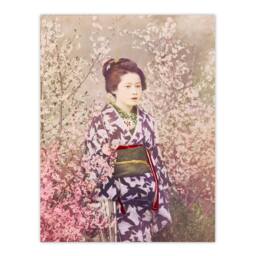 Artery8 Ogawa Kazumasa Framed Wall Art Print Geisha & Cherry Blossom in Pink - Size: A4 - thumbnail 3