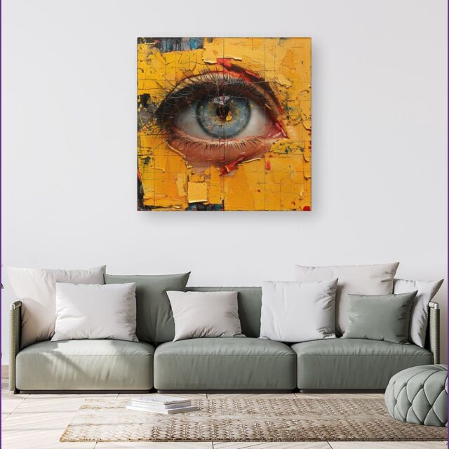 Warren Reed - Designer Ethereal Gaze Canvas - Size: w40 inch x h40 inch - image 1