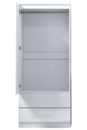 FWStyle Stora 2 Door 2 Drawer Wardrobe White Gloss (H) 180.5 (W) 80 (D) 50cm - thumbnail 4