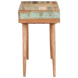 Berkfield Home Beautiful Dressing Table with Mirror 112x45x76 cm Solid Reclaimed Wood - Size: 112 x 45 x 76 cm - thumbnail 4