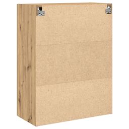 Berkfield Home Wall-Mounted Cabinet with Glass Doors Artisan Oak 69, 5x34x90 cm in Brown - Size: 5 x 34 x 90 cm - thumbnail 8