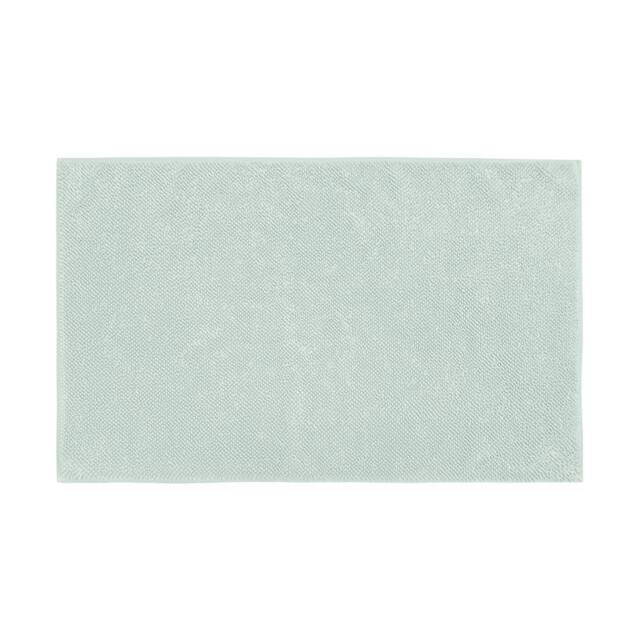 Misona Luxury Loop Reversible Cotton Bath Mat in Duck Egg Blue - image 1