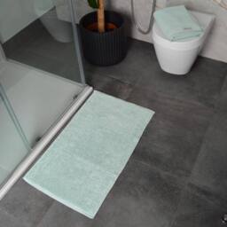Misona Luxury Loop Reversible Cotton Bath Mat in Duck Egg Blue - thumbnail 5