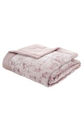 Catherine Lansfield 'Crushed Velvet' Bedspread in Pink - thumbnail 3