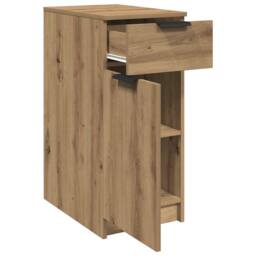 Berkfield Home Desk Cabinet Artisan Oak 33x50x75 cm Engineered Wood in Brown - Size: 33 x 50 x 75 cm - thumbnail 7