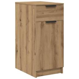 Berkfield Home Desk Cabinet Artisan Oak 33x50x75 cm Engineered Wood in Brown - Size: 33 x 50 x 75 cm - thumbnail 1