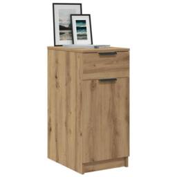 Berkfield Home Desk Cabinet Artisan Oak 33x50x75 cm Engineered Wood in Brown - Size: 33 x 50 x 75 cm - thumbnail 2