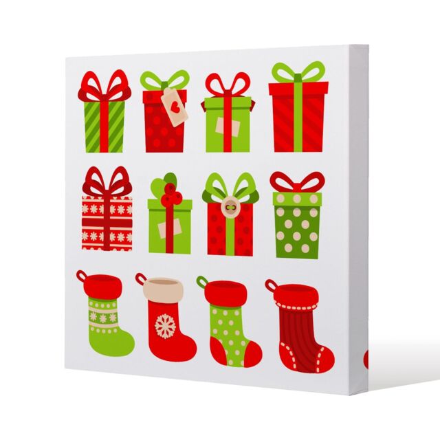 Benjamin Tate Design Stylish set of gifts (canvas) / 120x 120 x 4cm in Natural - Size: 120x 120 x 4 cm - image 1