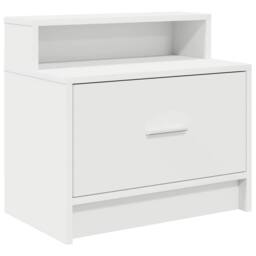 Berkfield Home Bedside Cabinets with Drawer 2 pcs White 51x31x47 cm - Size: 51 x 31 x 47 cm - thumbnail 6