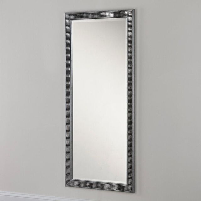 Yearn Mirrors Yearn Cobble Framed full Length Mirror 166.5x75cm in Silver - Size: 166.5x75 cm - image 1