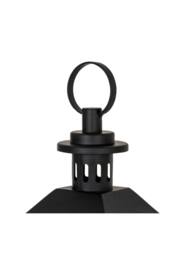 KDMD Astra Large Metal Lantern with Glass Candle Holder for Home Decor in Black - thumbnail 5