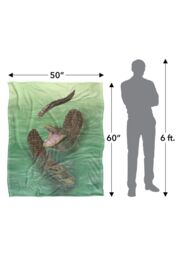 JQ Licensing Royce Mcclure Swamp Alligators Silky Touch Super Soft Throw Blanket 152 X 127 cm in White - thumbnail 5