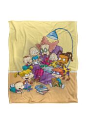 Rugrats Get Caught Reading Silky Touch Super Soft Throw Blanket 152 X 127 cm in White - thumbnail 1
