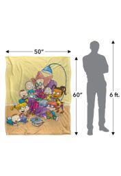 Rugrats Get Caught Reading Silky Touch Super Soft Throw Blanket 152 X 127 cm in White - thumbnail 5