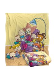 Rugrats Get Caught Reading Silky Touch Super Soft Throw Blanket 152 X 127 cm in White - thumbnail 2
