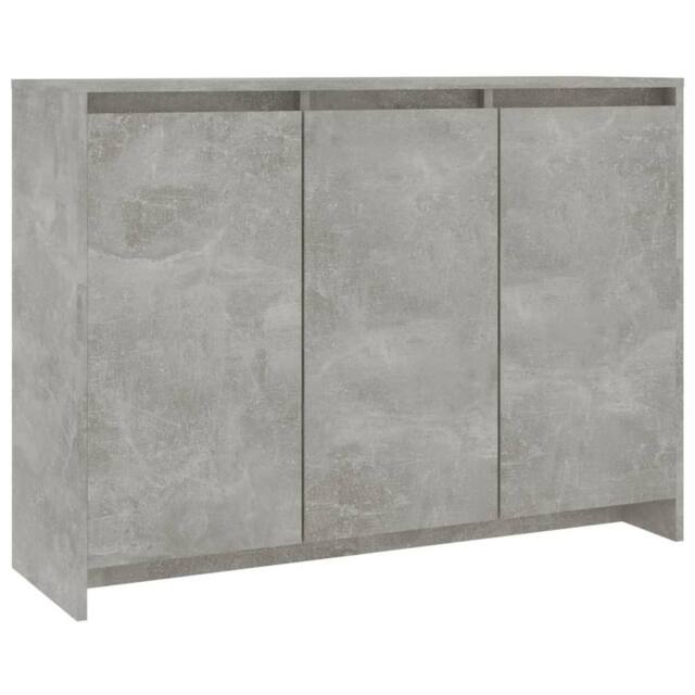 Berkfield Home Sideboard Concrete Grey 102x33x75 cm Engineered Wood - Size: 102 x 33 x 75 cm - image 1