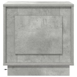 Berkfield Home Bedside Cabinet with LED Lights Concrete Grey 44x34, 5x45 cm - thumbnail 6