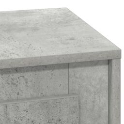 Berkfield Home Bedside Cabinet with LED Lights Concrete Grey 44x34, 5x45 cm - thumbnail 9