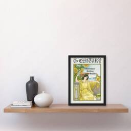 Artery8 Louis Rhead The Century Midsummer Holiday Issue Cover Framed Art Print in Yellow - Size: A4 - thumbnail 4