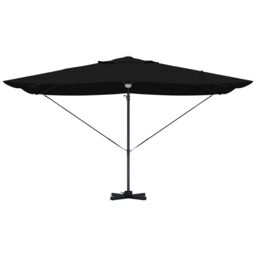 Berkfield Home Cantilever Umbrella - Black Polyester, Powder-Coated Steel Large - thumbnail 5