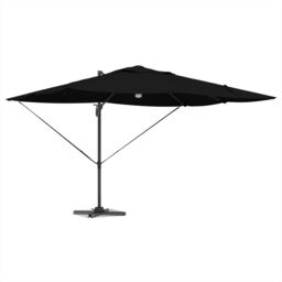 Berkfield Home Cantilever Umbrella - Black Polyester, Powder-Coated Steel Large - thumbnail 3