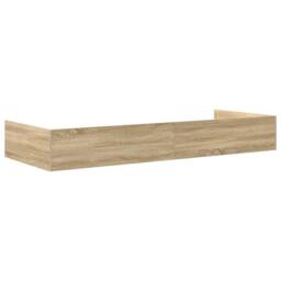 Berkfield Home Storage Bed Frame Sonoma Oak 80 x 200 cm Engineered wood in Light Oak - thumbnail 7