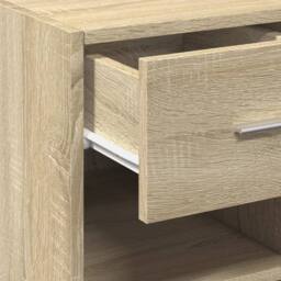 Berkfield Home Sideboard Sonoma Oak 40x42.5x93 cm Engineered Wood in Light Tan - thumbnail 8