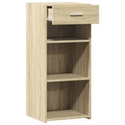 Berkfield Home Sideboard Sonoma Oak 40x42.5x93 cm Engineered Wood in Light Tan - thumbnail 7