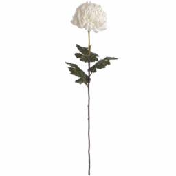 Lemon Pavilion Furniture and Decor Large Chrysanthemum Artificial Flower - L15 x W15 x H87 cm - White - thumbnail 4