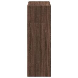 Berkfield Home Highboard Brown Oak 70x41x124 cm Engineered Wood - Size: 70 x 41 x 124 cm - thumbnail 5