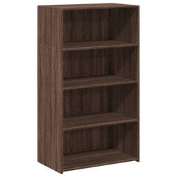 Berkfield Home Highboard Brown Oak 70x41x124 cm Engineered Wood - Size: 70 x 41 x 124 cm - thumbnail 2