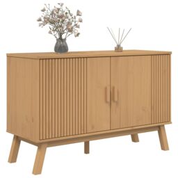 Berkfield Home Sideboard OLDEN Brown 114x43x73.5 cm Solid Wood Pine - thumbnail 5