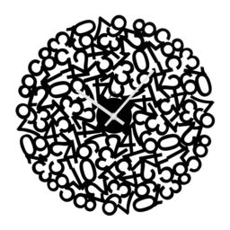Orsina Maison by Premier Black Acrylic Numbers Design Wall Clock
