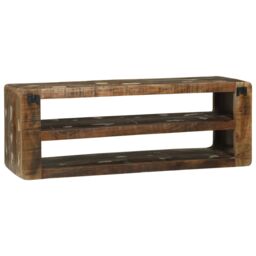 Berkfield Home TV Cabinet 100x32x36 cm Solid Wood Reclaimed in Brown - Size: 100 x 32 x 36 cm - thumbnail 5