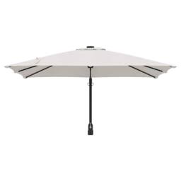 Berkfield Home Patio Umbrella Sand Polyester, Aluminium Large Foldable in Beige - thumbnail 4