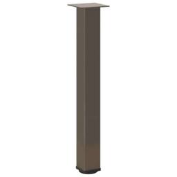 Berkfield Home Coffee Table Legs 4 pcs Natural Steel 72-74 cm Steel in Brown - thumbnail 4