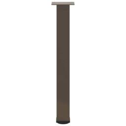 Berkfield Home Coffee Table Legs 4 pcs Natural Steel 72-74 cm Steel in Brown - thumbnail 6