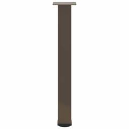 Berkfield Home Coffee Table Legs 4 pcs Natural Steel 72-74 cm Steel in Brown - thumbnail 5