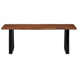 Berkfield Home Coffee Table Honey Brown 110x55x40 cm Solid Wood Acacia - Size: 110 x 55 x 40 cm - thumbnail 2
