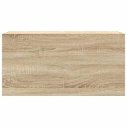 Berkfield Home Bathroom Wall Cabinet Sonoma Oak 80x25x40 cm Engineered Wood in Brown - Size: 80 x 25 x 40 cm - thumbnail 5