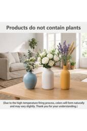 Living and Home Set of 4 Ceramic Vases for Home Decor - thumbnail 6