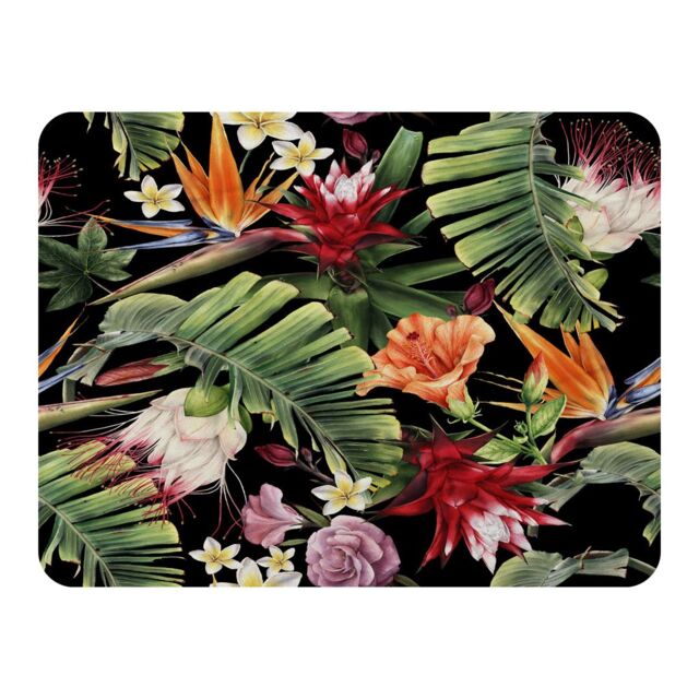 Benjamin Tate Design Tropical Flowers & Plant Leaves Blanket in Natural - Size: 120 cm x 150 cm - image 1