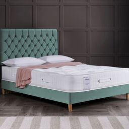 Rest Relax Chatsworth 1000 Lux Pocket Sprung Tufted Mattress in White - Size: Double - thumbnail 3