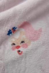 Catherine Lansfield 'Vintage Christmas Santa' Cosy Fleece Blanket Throw in Pink - Size: 130 cm x 170 cm - thumbnail 3
