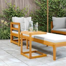 Berkfield Home C Table 42x40x50 cm Solid Wood Acacia in Brown - Size: 42 x 40 x 50 cm - thumbnail 3