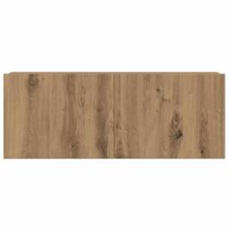 Berkfield Home 4 Piece TV Cabinet Set Wall-mounted Artisan Oak Engineered Wood in Brown - thumbnail 5