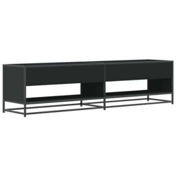Berkfield Home TV Cabinet Black 180.5x40x46 cm Engineered Wood - thumbnail 6