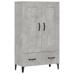 Berkfield Home Highboard Concrete Grey 70x31x115 cm Engineered Wood - Size: 70 x 31 x 115 cm - thumbnail 3