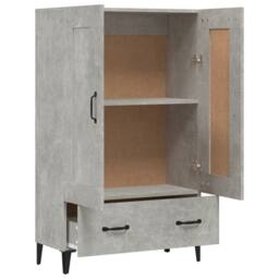 Berkfield Home Highboard Concrete Grey 70x31x115 cm Engineered Wood - Size: 70 x 31 x 115 cm - thumbnail 7